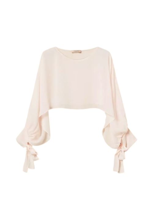 Blusa cropped in georgette TWINSET | 261TP2791.00570